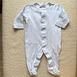 The Proper Peony Baby Boys Blue Pima Footie